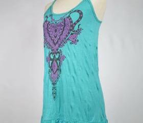 Short Dress Boho OM Hindu Hamsa Yoga Clothing Buddha Tee